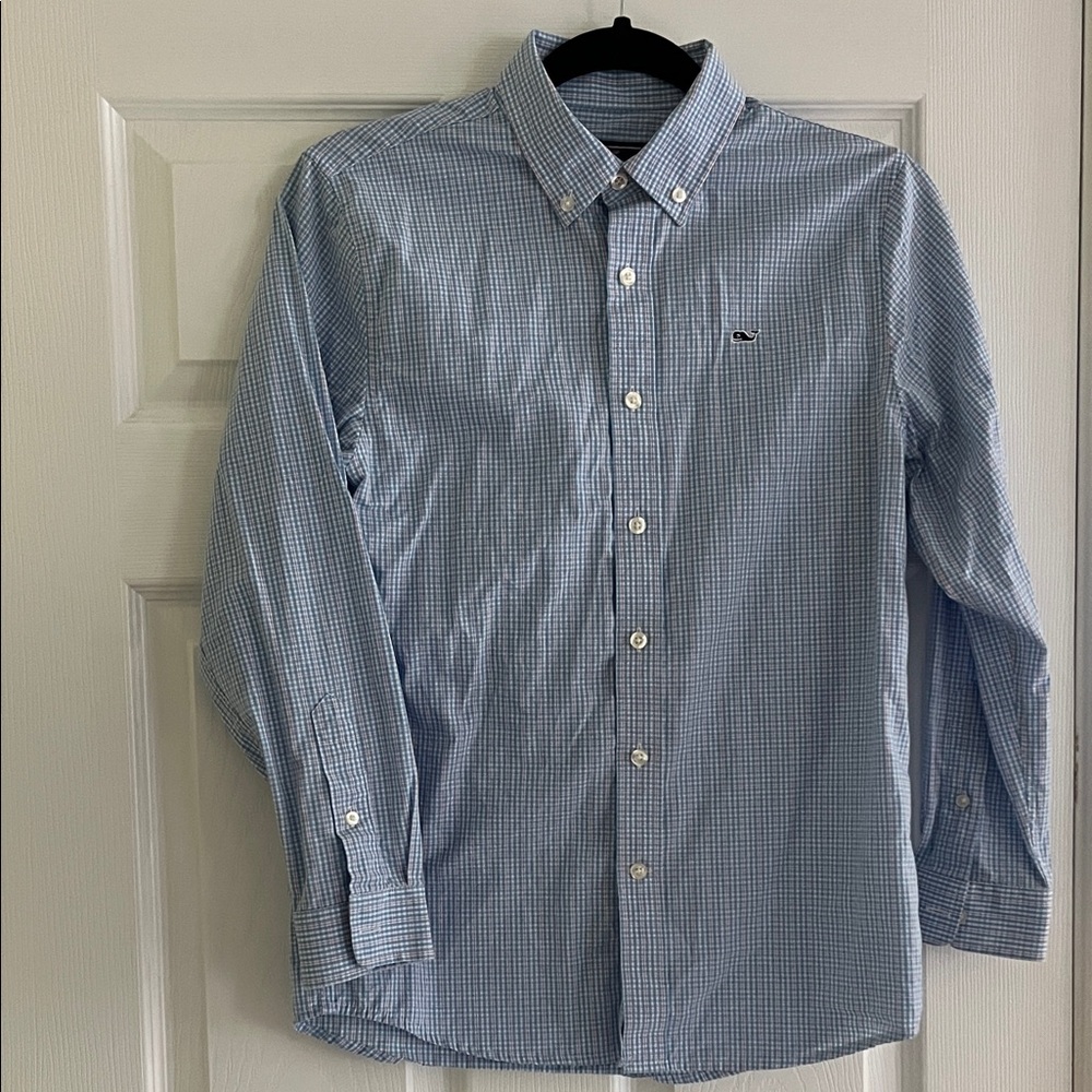 Vineyard Vines Whale Shirt Button Down Shirt size M 12-14
